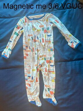 Magnetic Me traffic Jammies footie pjs 3/6